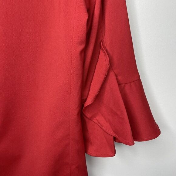 ESCADA Top Womens 40 US 10 Fitted Bell Sleeve NEW $795 Virgin Wool Blend Stretch - Picture 6 of 11